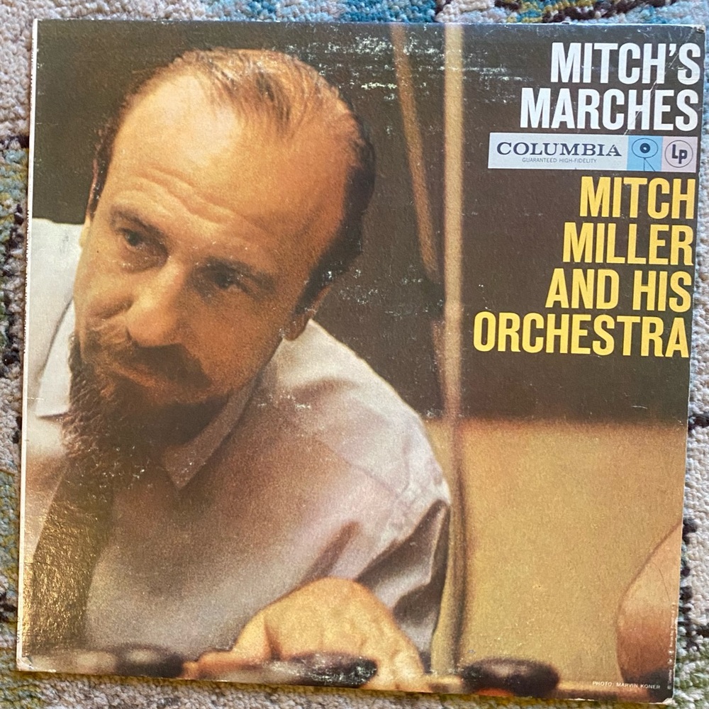 MITCH MILLER AND HIS ORCHESTRA ‎– MITCH'S MARCHES ‎VINYL LP RECORD 1958 VG+ VG+